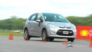 Autotest  Prueba del Alce Citröen C3  Carburandocom [upl. by Icyaj935]