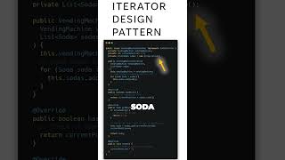 Master the Iterator Design Pattern Vending Machine in Java coding java programming software [upl. by Romney]