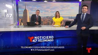 WNJU  Noticiero Telemundo 47 A las 6pm  Open and Close  April 5 2024 [upl. by Garap]