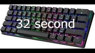 32 second RR STOGA MK22 60 MECHANICAL KEYBOARD ASMR [upl. by Anirehs941]