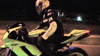 Kawasaki NINJA ZX6R Sportbike Night Ride [upl. by Htebasile]