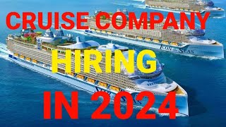 CRUISE SHIP COMPANY HIRING IN 2024BASIC REQUIREMENTS TO APPLY FOR CRUISE JOBS [upl. by Nylorahs]