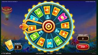 Netent Theme Park Tickets of Fortune Slot REVIEW Featuring Big Wins With FREE Coins [upl. by Nett]