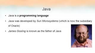 Java Overview [upl. by Eenyaj]