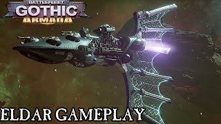 Eldar Gameplay  Battlefleet Gothic Armada [upl. by Yadseut128]