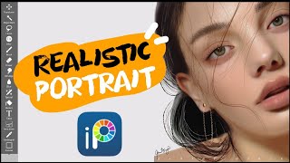 Ibis Paint X Tutorial Realistic Digital Painting Process [upl. by Eolcin]