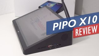 PiPo X10 Review  Fan cooled Hybrid Mini PC with 32 Ratio Screen [upl. by Yleen]