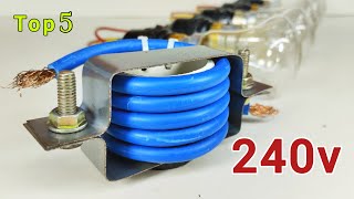 Top 5 Free Energy Generator 240volt Most Powerful Generator using Coper cabol and Magnet [upl. by Smalley]