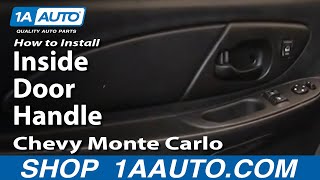 How to Replace Interior Door Handle 0007 Chevy Monte Carlo [upl. by Hanway653]