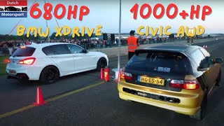 700Hp AWD M140i vs 1000Hp AWD Civic [upl. by Aerol691]