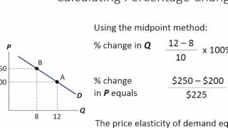 Economics Tutorial Calculating Elasticity of Demand and Supply [upl. by Tymothy]