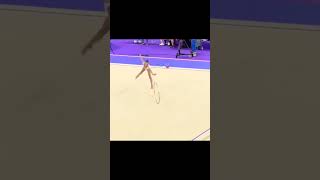 Sitiliana Nikolova Hoop olympicgymnastics competition rhythmicgymnasticshoop paris2024 [upl. by Ulyram]