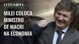 Eleito na Argentina Milei convida ministro de Macri para Economia [upl. by Aruol]