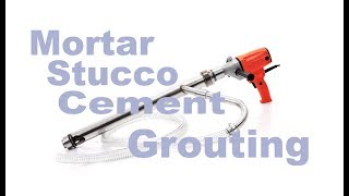 Handheld Mortar Grouting Pump Stucco Grouting [upl. by Tips]