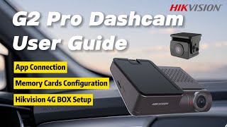 Dubbed Hikvision Dashcam G2PRO  How to connect HikDashcam APP amp 4G BOX hikvision G2Pro [upl. by Abel350]