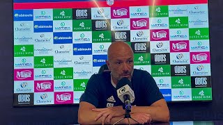 Conferenza Mister Greco Post Coppa Italia  serie c  lega pro Torres vs AlbinoLeffe [upl. by Frodine]