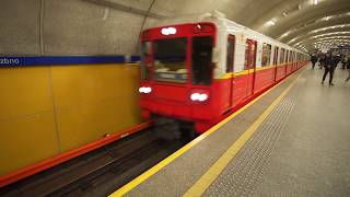 Poland Warsaw metro ride from Wierzbno to Wilanowska 2X elevator 2X escalator [upl. by Marek336]