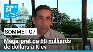 Sommet du G7  actifs russes gelés 50 milliards de dollars daide à Kiev  • FRANCE 24 [upl. by Howenstein]