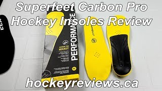 Superfeet Carbon Pro Hockey Performance Insoles Review [upl. by Laure244]