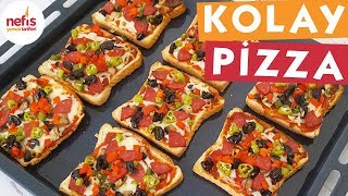 Kolay Pizza Tarifi  Pizza Tarifleri  Nefis Yemek Tarifleri [upl. by Haceber683]