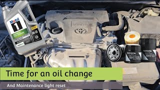 2016 Toyota Camry oil change and Maintenance light reset [upl. by Pineda347]