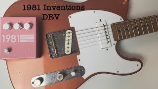 1981 Inventions DRV OverdriveDistortion  Shell Pink  Demo By David Dayton [upl. by Scheers6]