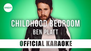 Ben Platt  childhood bedroom Official Karaoke Instrumental  SongJam [upl. by Viguerie513]