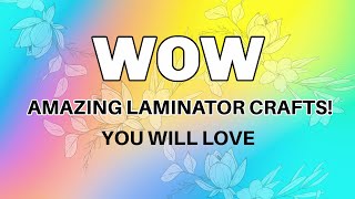 😍AMAZING Laminator HACK you will love it Stampingheat embossing ♥️ [upl. by Gnauq]