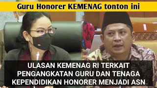 Bagaimana Nasib Guru Honorer Kemenag Terkait Seleksi ASN PPPK [upl. by Lovett]