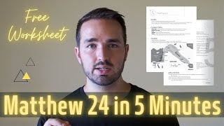 Matthew 24 Summary in 5 Minutes  Quick Bible Study [upl. by Ymmat260]