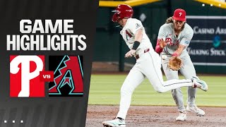 Phillies vs Dbacks Game Highlights 81124  MLB Highlights [upl. by Notsirt]