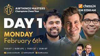 Airthings Masters Day 1 ft Carlsen Firouzja amp Nakamura  Leko amp Gustafsson [upl. by Barret882]