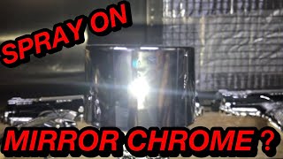 Spray Mirror Chrome Metalizing process [upl. by Sucirdor]