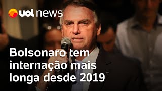 No hospital há 10 dias Bolsonaro tem internação mais longa desde 2019 [upl. by Aivirt]