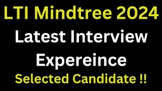 LTI Mindtree Latest Interview Experience Freshers  Mindtree Technical Interview question  Selected [upl. by Mckenzie]