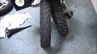 The tire size that I run on my XR650L [upl. by Selij121]