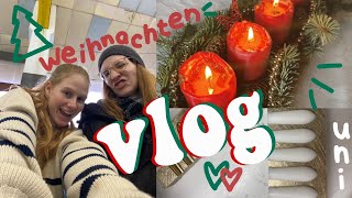 VLOG  Zäpfchen herstellen Vorlesungen amp Weihnachtsferien🎄✨ [upl. by Colfin]