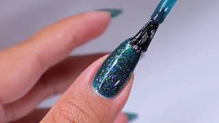 Teal Jelly Flakie Polish  Ophelia nailpolishcolours nailpolishcolours nailpolishswatch [upl. by Banquer902]