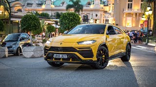 Brand New Lamborghini Urus Driving in Monaco [upl. by Earley]