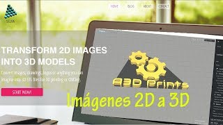 Como pasar imágenes 2D a 3D  Herramientas principiantes  STL para impresión 3D desde imagen 2D [upl. by Townie912]