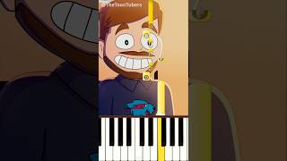 Sharing is caring TheToonTubers Piano Tutorial [upl. by Qiratla858]