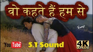 Woh Kehte Hain Hum Se HD 51 Sound ll Dariya Dil 1988 ll Nitin Mukesh Ji ll 4k 1080p HD ll [upl. by Lissy]