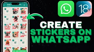 iOS18 How to Create Stickers On WhatsApp With Your Photo [upl. by Lienahs]