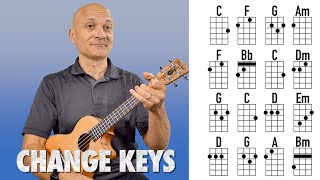 Play Songs in Different Keys  Ukulele Lesson [upl. by Maryn]