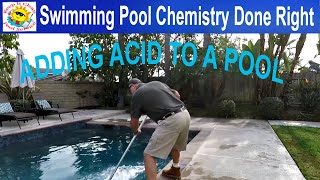 How To Add Muriatic Acid To A Pool To Lower pH [upl. by Suivatnod]