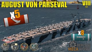 August von Parseval 5 Kills amp 79k Damage  World of Warships Gameplay [upl. by Nazario]