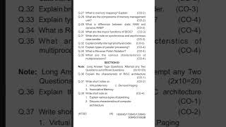 HSBTE4THSEM COMPUTER ORGANISATIONPOLYTECHNIC hsbte HSBTSpolytechnic computerscience diploma [upl. by Aveer]