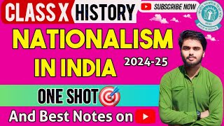 Nationalism in INDIA  One Shot🎯  Best Notes🔥 CBSE Class 10 History 202425 [upl. by Ecniuq933]