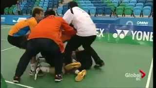 Worst Sports fight  First ever badminton fight  fights between players [upl. by Boor]