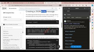 23 Creating a JSON array message Statement IN IBM IIB ESQL [upl. by Annoit294]